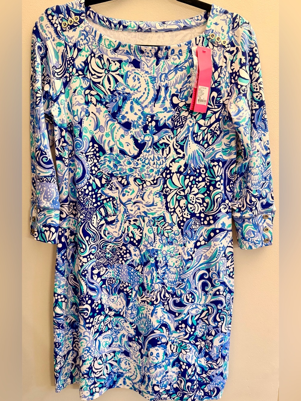 🐳 NWT Lilly Pulitzer 60 Animals Royal Purple Sophie Dress